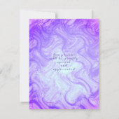 きらきら輝くクラウン グラデーション パープル ご招待 招待状 (裏面)