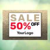 きらきら輝くグリッター セール サイン 小規模ビジネスオーナー ウィンドウサイン (シート3)