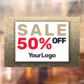 きらきら輝くグリッター セール サイン 小規模ビジネスオーナー ウィンドウサイン (シート2)