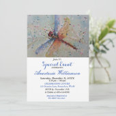 きらきら輝くトンボのパーティーイベント招待状 招待状 (スタンド正面)