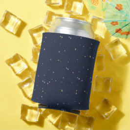 きらきら輝く夜空にキュートな星たち 缶クーラー