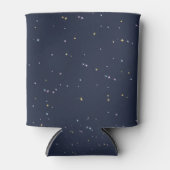 きらきら輝く夜空にキュートな星たち 缶クーラー (正面)
