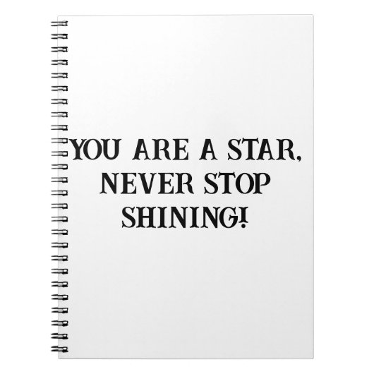 きらきら輝く子供用モチベーション ノート (正面)