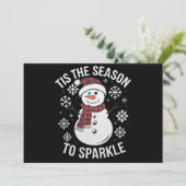 きらきら輝く季節 クリスマスホリデーギフト シーズンカード (スタンド正面)