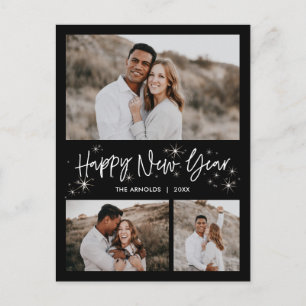 きらきら輝く空 幸せな新年のポストカード シーズンポストカード