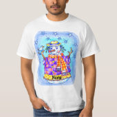 きらきら雪だるま  Tシャツ (正面)