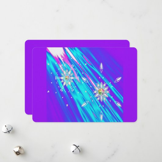 きらきら雪の結晶 シーズンカード (正面/裏面インサイチュ)