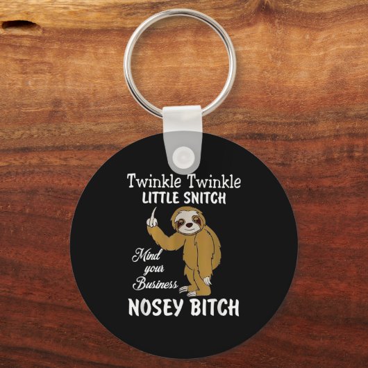 きらきら ちっさい 密告屋 あなたの仕事に集中して キーホルダー (正面)