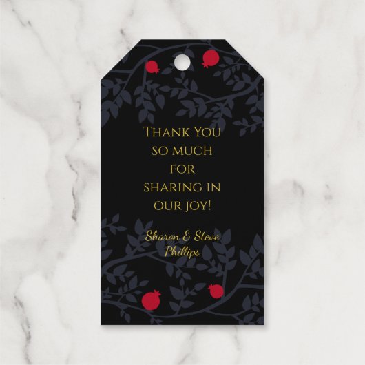 きらきら シャイン 感謝の枝と鳥のペーパーカット ギフトタグ (裏面)