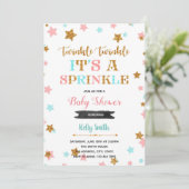 きらきら スプリンクル シャワー招待状 招待状 (スタンド正面)