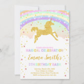 きらきら＆マジカルガールのパーティーカード 招待状 (正面)