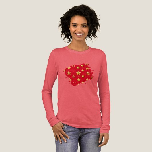 きらきら、星のクリスマス トライブレンドＴシャツ (正面全体)