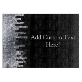 きらびやかで黒いですか銀製の魅力 カッティングボード