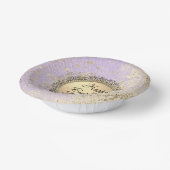 きらびやかなお洒落スターリーラベンダー誕生日 ペーパーボウル (傾斜あり)