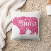 きらびやかなきらめくピンクベアデザイン クッション (ブランケット)