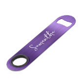 きらびやかなアメジストパープルグラム名 スピード栓抜き (正面アングル)