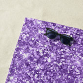 きらびやかなアメジストパープルグラム名 ビーチタオル (インサイチュ)