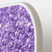 きらびやかなアメジストパープルグラム名 ピックルボールラケット (左詳細)