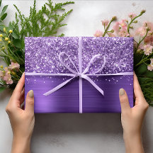 きらびやかなアメジスト紫フェイク箔