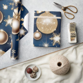 きらびやかなオーナメント ラッピングペーパー