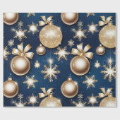 きらびやかなオーナメント ラッピングペーパー (フラット)