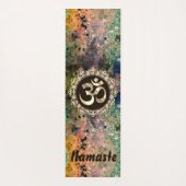 きらびやかなカラフルOMグランジナマステ ヨガマット (裏面)