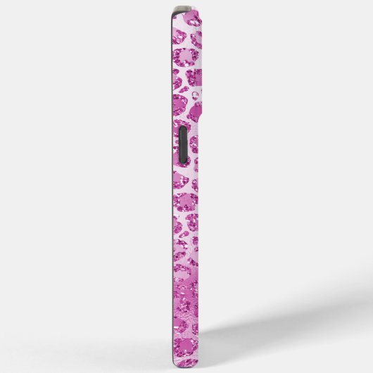 きらびやかなガーリーピンクのヒョウ柄 Case-Mate iPhoneケース (裏面 / 右)