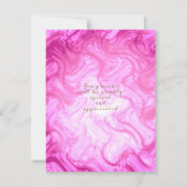 きらびやかなクラウングラデーションピンク招待状 招待状 (裏面)