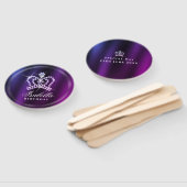 きらびやかなクラウンブルーパープル ハンドファン (組立なし)