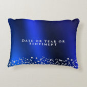 きらびやかなクラウンブルー アクセントクッション (裏面)
