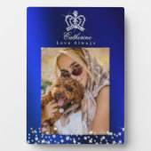 きらびやかなクラウンブルー フォトプラーク (正面)