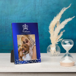 きらびやかなクラウンブルー フォトプラーク