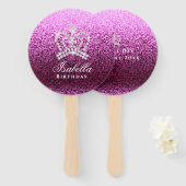 きらびやかなクラウンマゼンタ ハンドファン (正面&裏面)