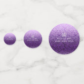 きらびやかなクラウンラベンダーテーブル紙吹雪 コンフェッティ (裏面)