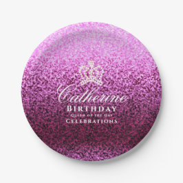 きらびやかなクラウンラベンダー ペーパープレート