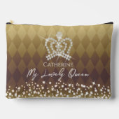 きらびやかなクラウン金ゴールドアクセサリーポーチ アクセサリーポーチ (正面)