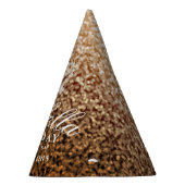 きらびやかなクラウン金ゴールド パーティーハット (右)