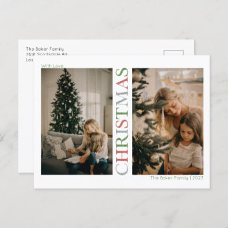 きらびやかなクリスマスの写真 シーズンポストカード