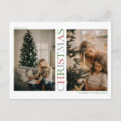 きらびやかなクリスマスの写真 シーズンポストカード (正面)
