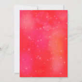 きらびやかなクリスマスライト写真 カード (裏面)