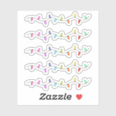 きらびやかなクリスマスライト装飾ジャーナル縁ど シール (シート)