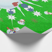 きらびやかなクリスマス雪だるま- ラッピングペーパー (コーナー)