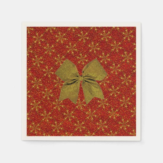 きらびやかなクリスマス スタンダードカクテルナプキン (正面)
