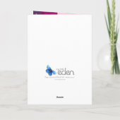 きらびやかなクリスマス・スパルクル・ボーブル・ピンク/パープル・カード シーズンカード (裏面)