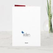 きらびやかなクリスマス・スパークル・ボーブル・レッド・カード シーズンカード (裏面)