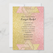 きらびやかなグラデーションバルミツワーサンゴ 招待状 (正面)