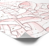 きらびやかなゴージャス花嫁 ウェルカムサイン ポスター (角)