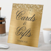 きらびやかなゴールドフォイルクラシックエレガンスカード&ギフト 台座サイン (インサイチュ)