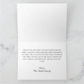 きらびやかなゴールドフォイルビッグハッピーホリデー カード (内部)