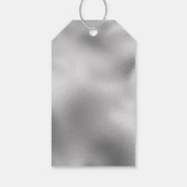 きらびやかなシルバーグラムスパークル ギフトタグ (裏面)